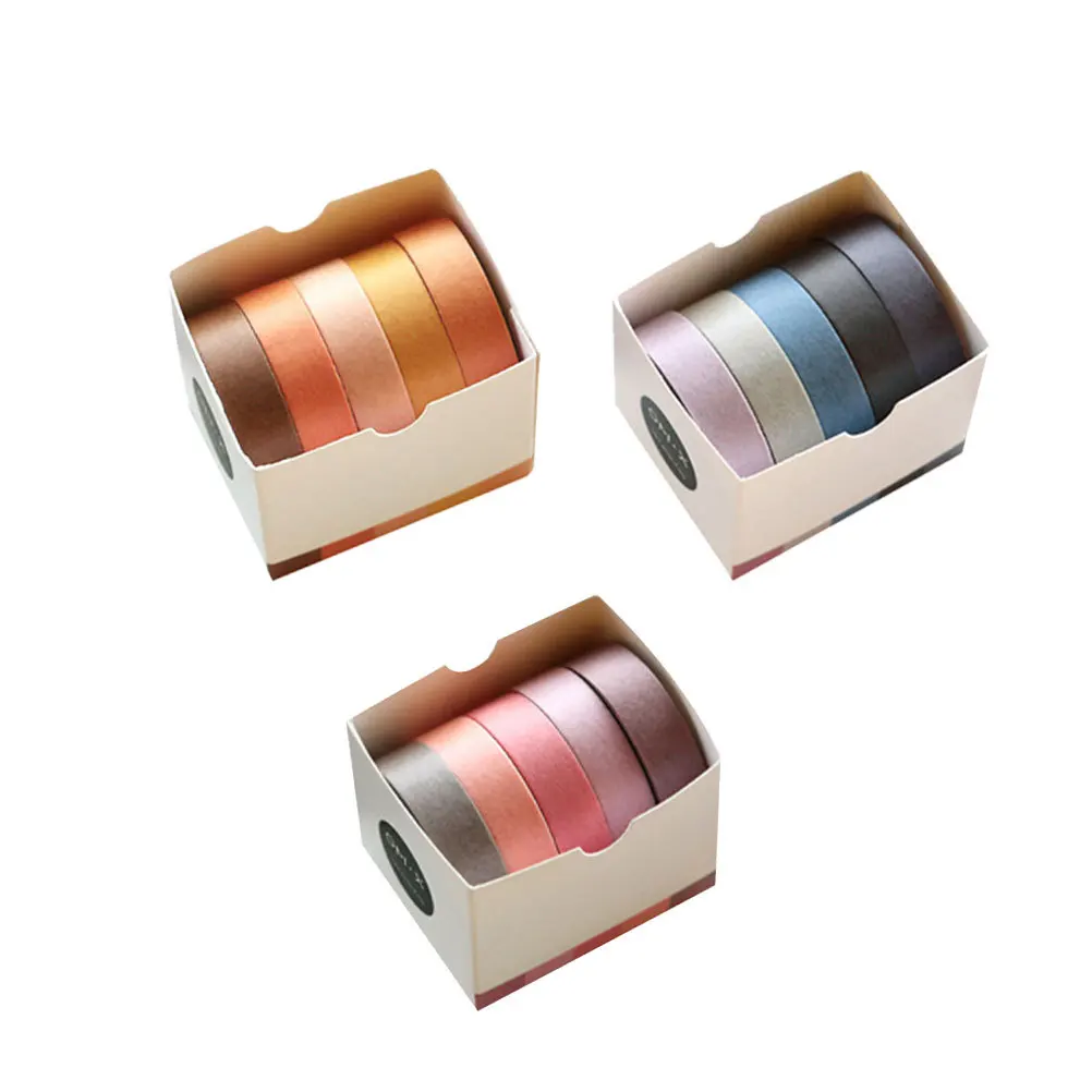 مجموعة شريط اشي ملون مكونة من 15 لفات لمشاريع القرطاسية اليدوية ذاتية الصنع وتغليف الهدايا وألبوم الصور الديكور سهل التقشير واللصق رقم #6