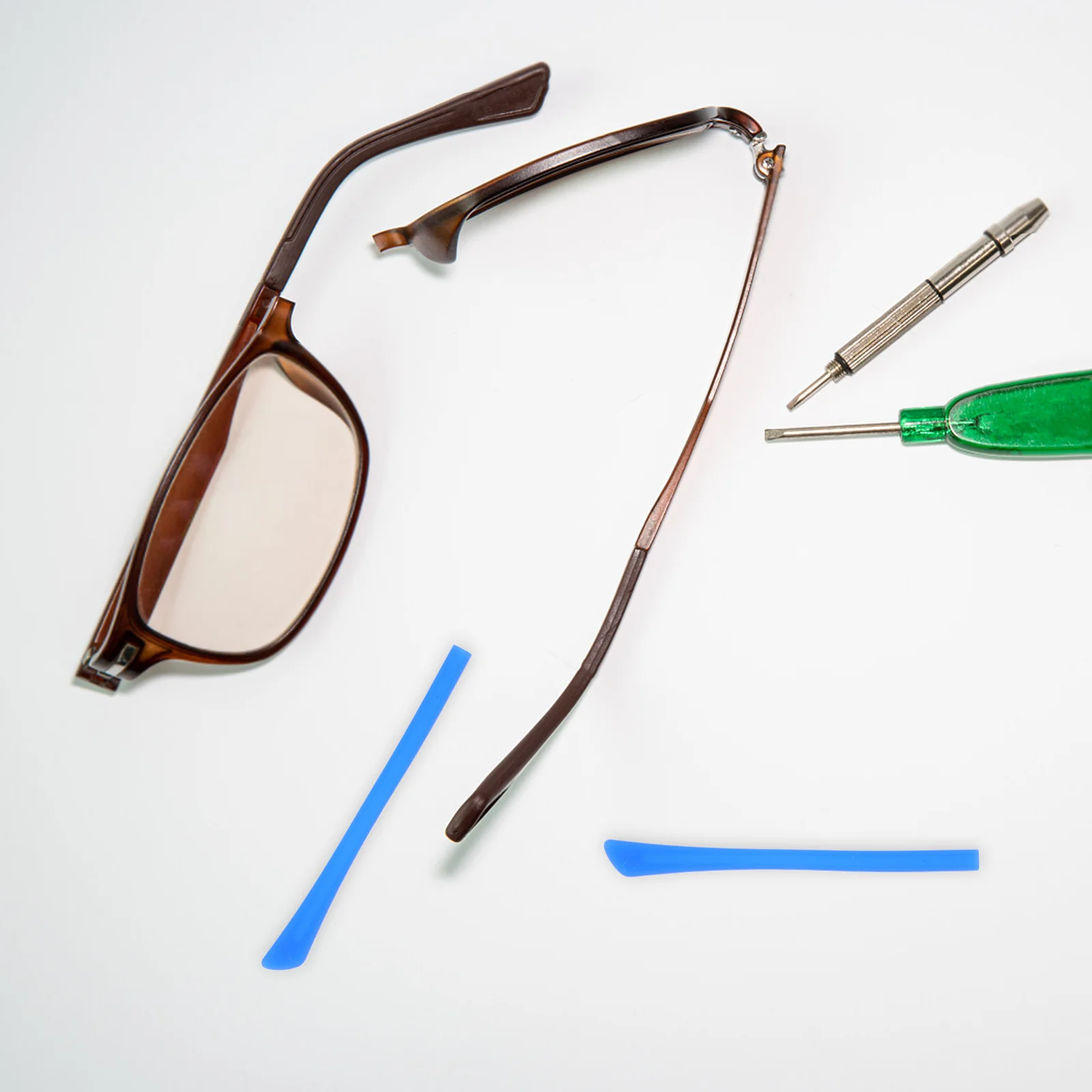 

Silicone Glasses Temple Grips Non-Slip Soft Eyewear Leg Sleeves For All Frame Types Anti-Slip Temple Sleeves Glasses