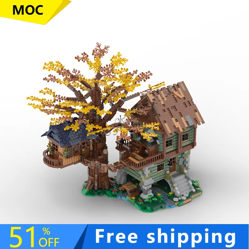 

3536 шт. хит продаж, одинокий маленький дом, изысканные строительные блоки, набор моделей архитектуры, игрушка-дисплей, детская сборка, подарки на день рождения