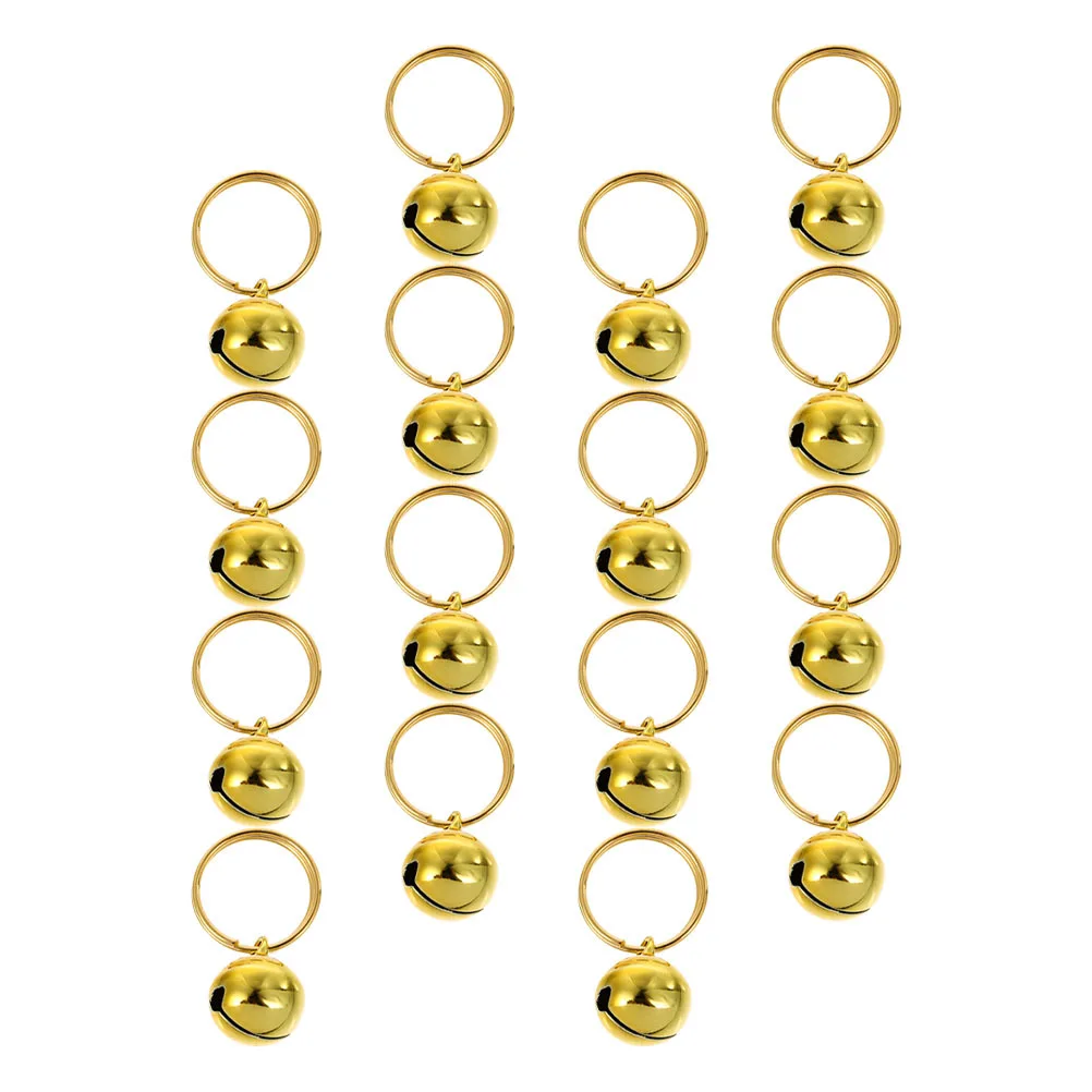 

16Pcs Copper Bell Pendant DIY Hanging Decorative Bells Pet Collar Bells Christmas Ornament Party Decoration Pet Hanging Bell