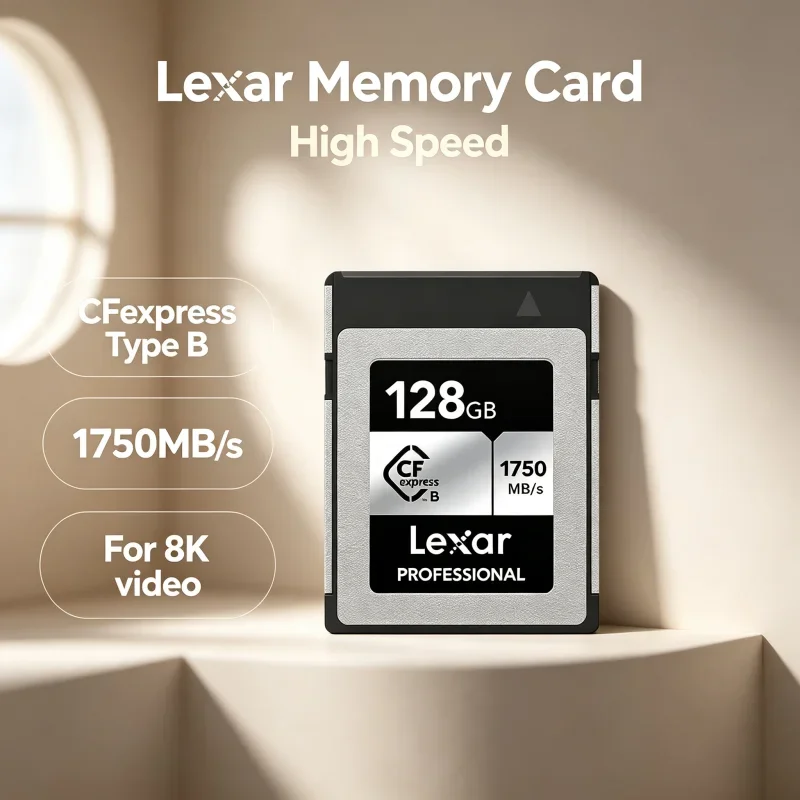 Lexar CFexpress Type B Memory Card CF express Type B Card 512GB Read 1750MB/s Storage Card 128GB 256GB For 8K Video