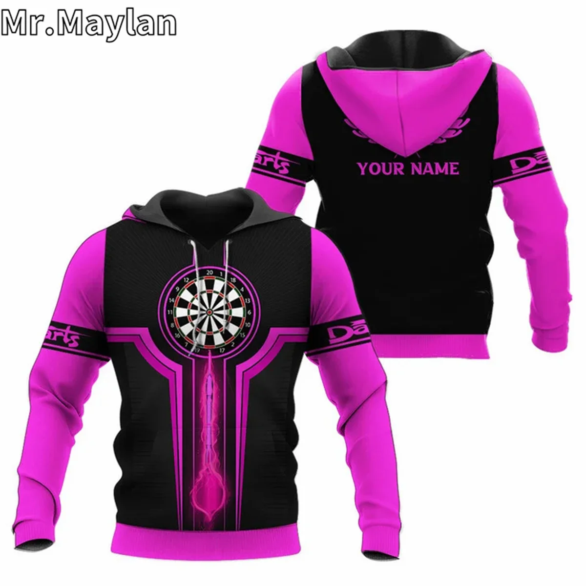 

Pink Darts 3D Personalized Apparel Jacket Men/Women Hoodie Unisex Casual Sports Streetwear Sweatshirt Pullover Sudadera Hombre