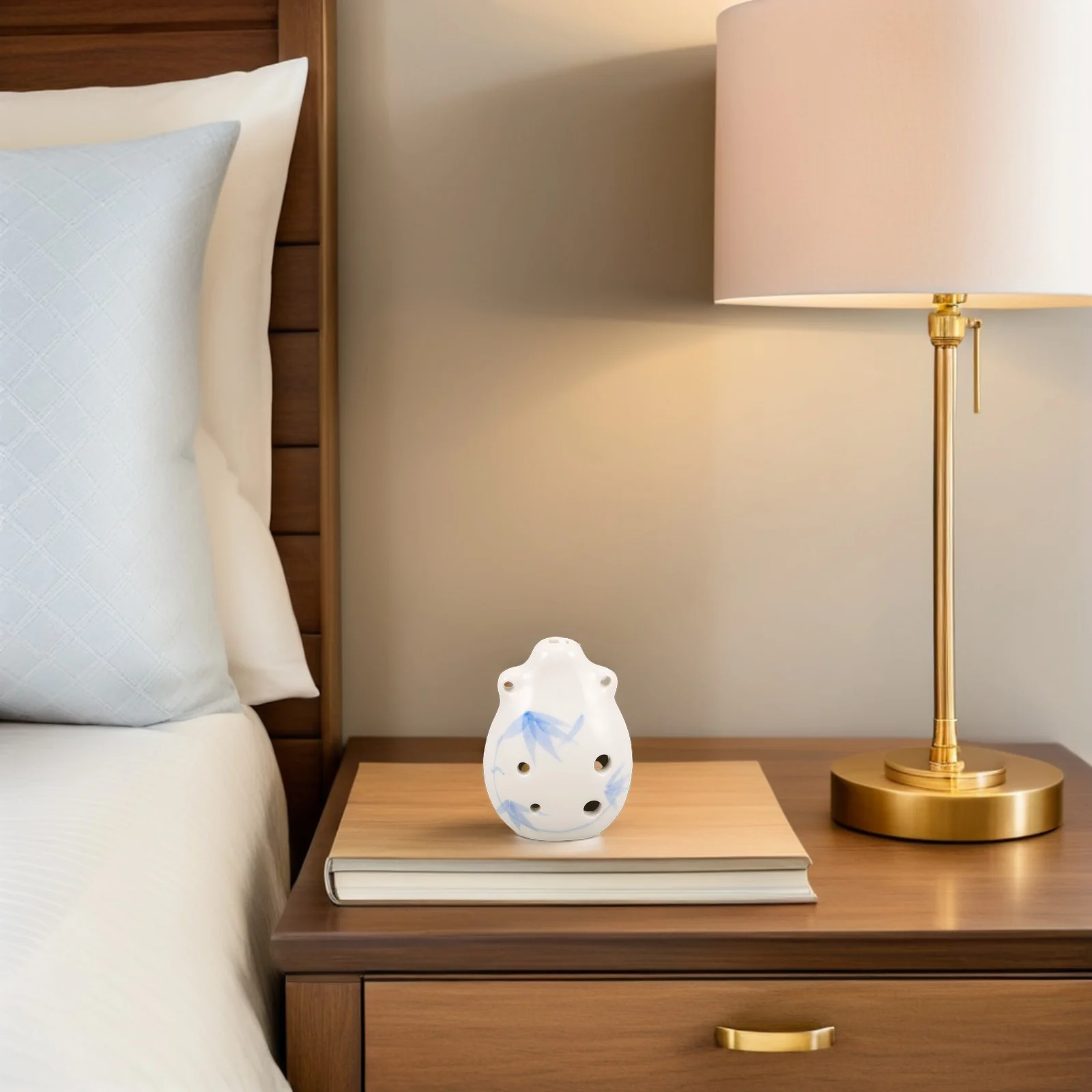 

Beginner 6-Holes Ceramic Ocarina Handheld Small 2.7x1.9x0.9 Musical Wind Instrument Suitable for Kids Adults Six-Hole Flute