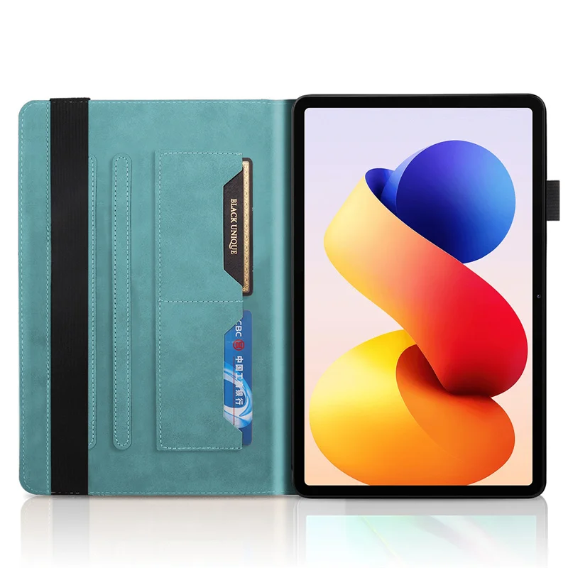Etui na Poco Pad M1 12.1 cala, tłoczona skóra PU z motywem drzewa, portfel z klapką, futerał na Xiaomi Poco Pad M1 12.1 2025, etui — zdjęcie produktu 4