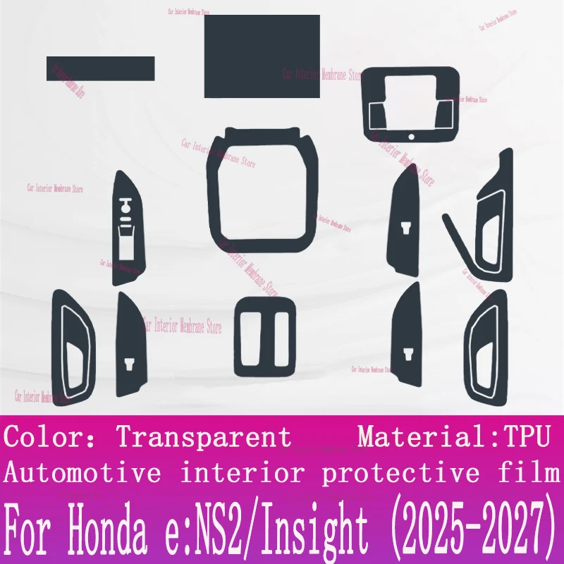 

For Honda e:NS2/Insight (2025-2027) Gearbox Panel Navigation Automotive Interior Screen Protective Film TPU Anti-Scratch Sticker
