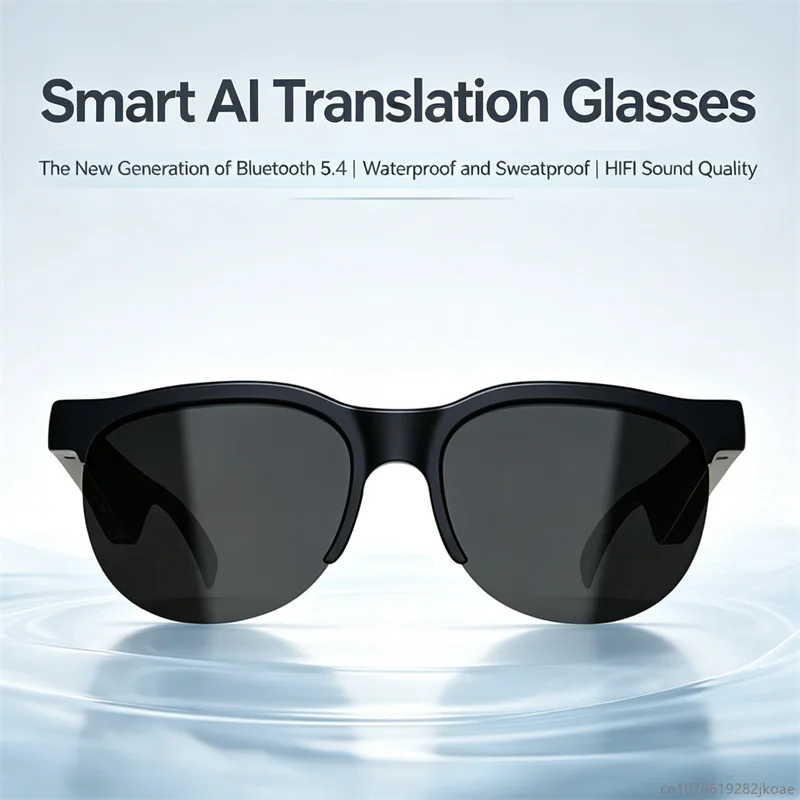 Nouvelles lunettes G58 avec écouteurs sans fil Bluetooth 5.4, casque léger, lunettes de soleil avec écouteurs, son stéréo HiFi, casque pour la conduite et la musique