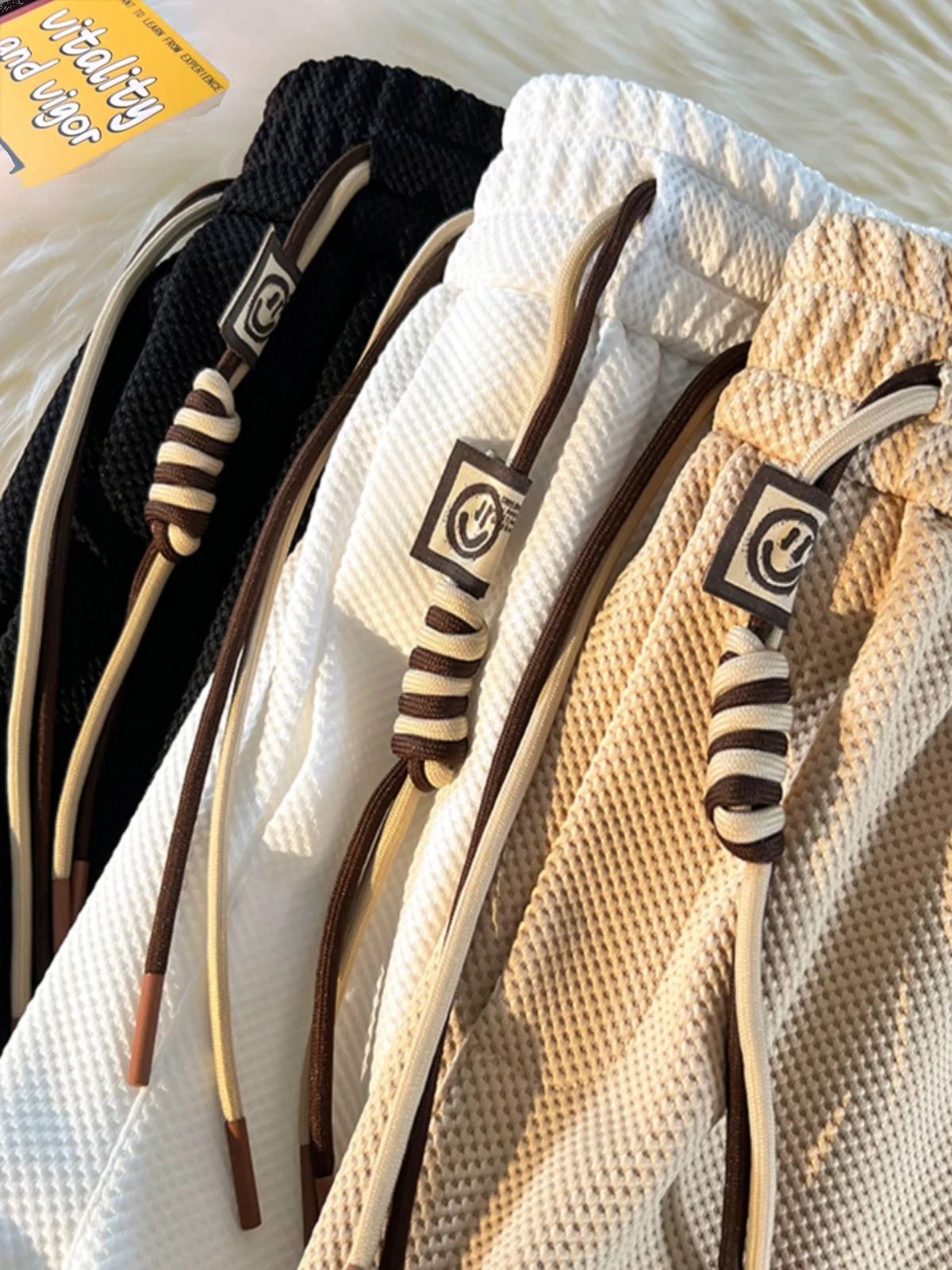 

Повседневные американские спортивные брюки для мужчин, летние, больших размеров, свободного кроя, с завязками, охлаждающие, прямые штанины