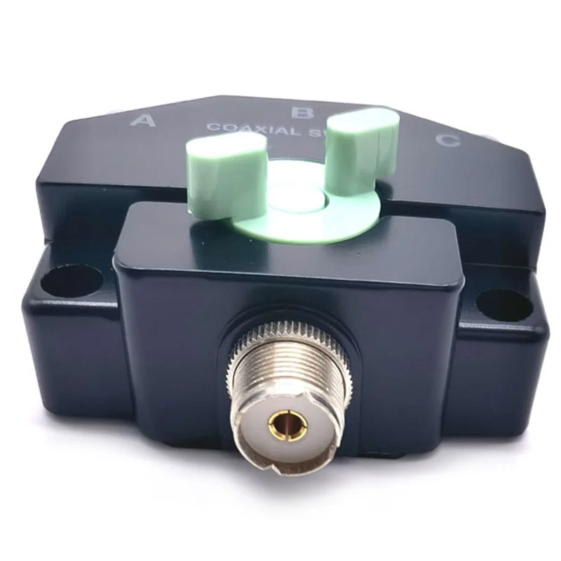 ABZDD CO-301 interruptor coaxial de banda ancha de alta resistencia repetidor de antena de 3 puertos M-J adaptador de Base aérea de onda corta Manual para diamante