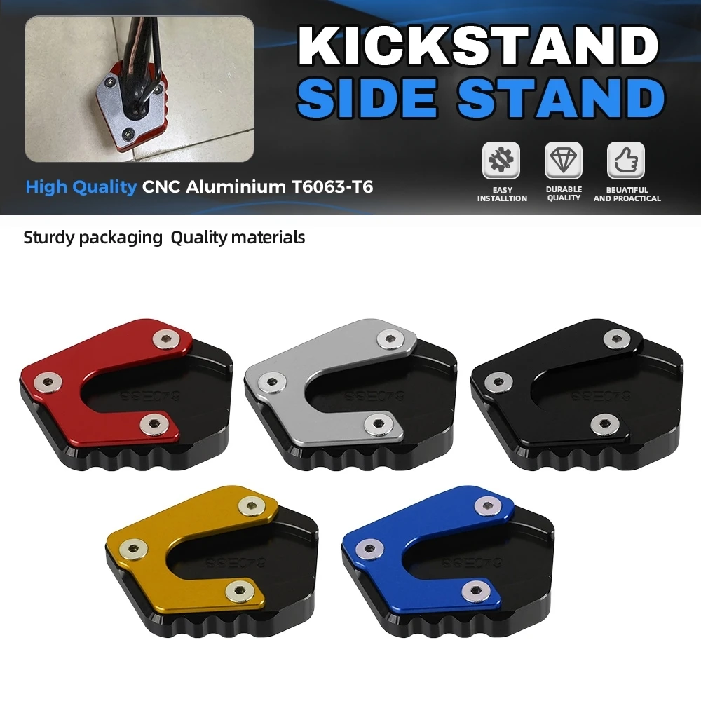 

Motorcycle CNC Kickstand Foot Side Stand Extension Enlarge Pad Support Plate For Yamaha YZF-R15 V3 YZF R15 YZFR15 V3.0 2017-2024