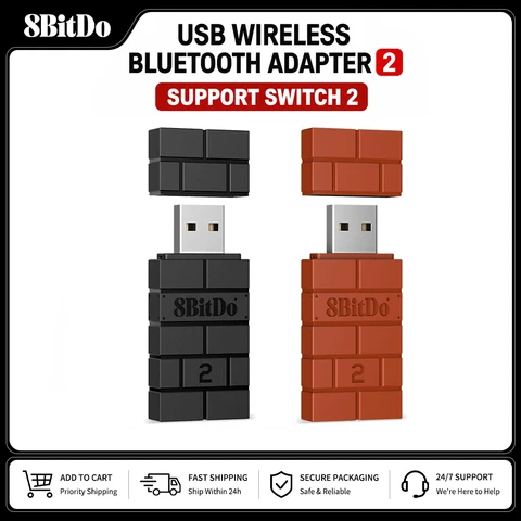8BitDo Bluetooth-адаптер для Nintendo Switch - беспроводное подключение — изображение товара