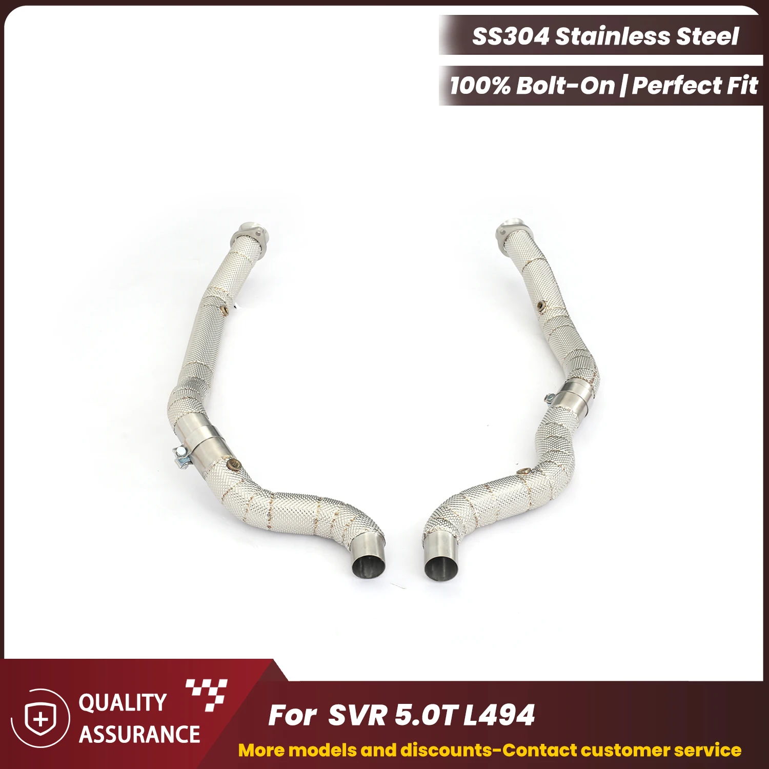 

ECCF для Range Rover Sport SVR 5.0T L494 водосточная труба из нержавеющей стали с высоким расходом, агрессивный звук, модернизация мощности с наддувом