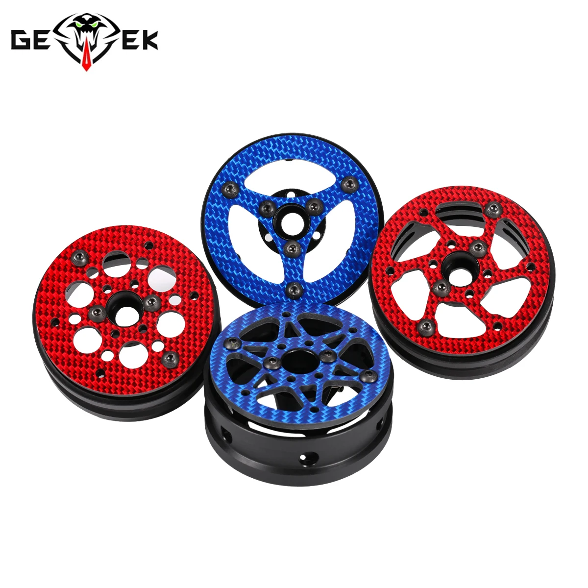 1.9 Inch Carbon Fiber Delrin Wheels Rim for 1/10 RC Rig Crawler LCG Comp Builds SCX10 Capra TRX4 TGH Dlux Gspeed V4 UGRC Chassis