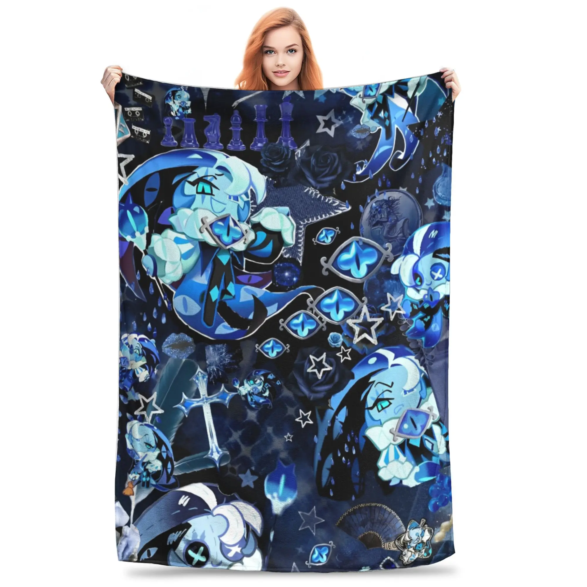 Shadow Milk Coolie cookie run kingdomed Game Blanket Super Soft Warm  Throw Blankets for Couch 50x60 Inch Multi-size Bedspread