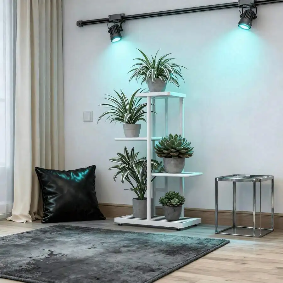 [High-Quality]7/6/5/4 Tier Wrought Iron Plant Stand (8/7/6/5 Pot Capacity), High-Quality Indoor Outdoor Multi-Tier Flower Pot Ra