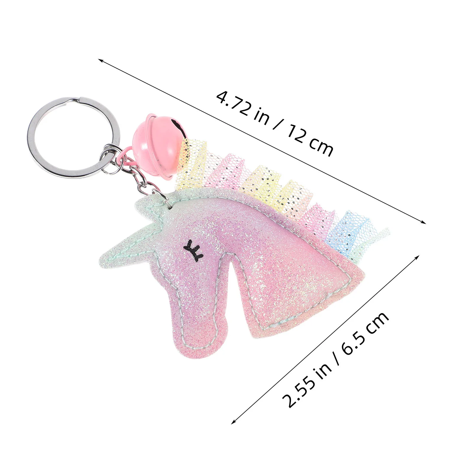 يونيكورن المفاتيح بو حقيبة أنيقة قلادة جرس سحر حقيبة يد صغيرة على ظهره محفظة اكسسوارات للفتيات النساء المفاتيح الملحقات