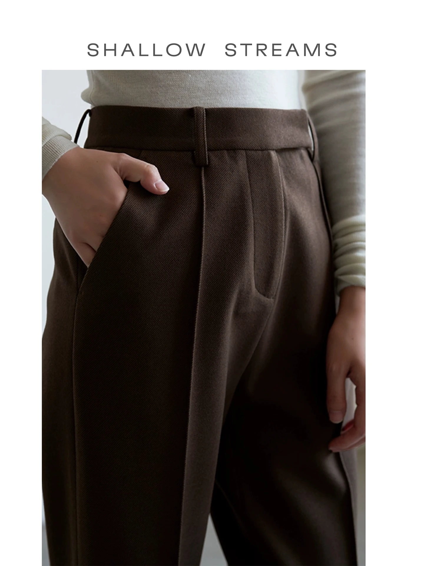 Thiened Warm Hohe Taille Casual Anzug Hosen Mittleren S Linie frauen Herbst Winter Pendeln Sle OL Faion Zipper Damen Tro...