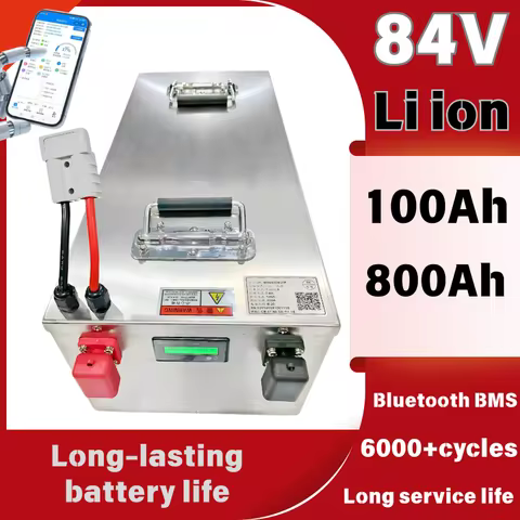 Waterproof Lithium Battery BMS 84V 100Ah-800Ah for Caravan Camping RV - High Capacity Solar Panel Power System Equipment