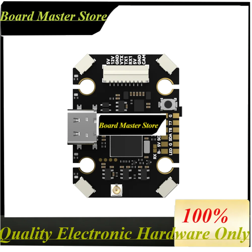 BoaMasMiFlight Borg Mini H7 Flight Controller With 4-8S Built-in ELRS 2.4G Receiver For Racing Racing Parts