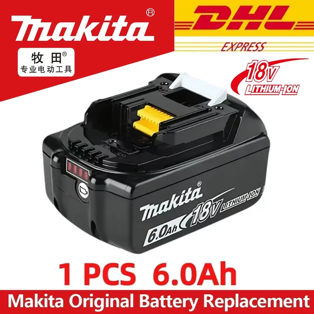 

Original NEW Makita 6.0Ah 18V Rechargeable Battery for Makita 18V BL1830 BL1830B BL1840 BL1840B BL1850 BL1850B Power Tools