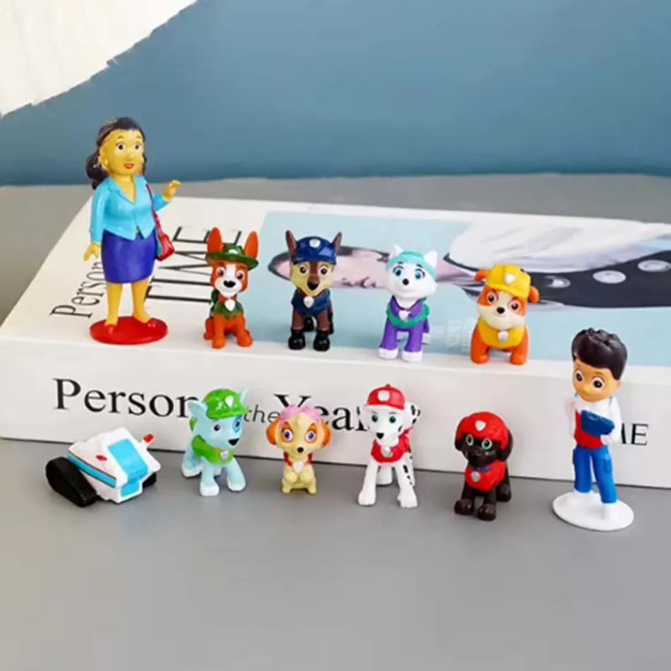 AA new Kids Toy vehicles with Action Figure Dogs Anime Doll Kids Model Children Birthday Christmas Gift