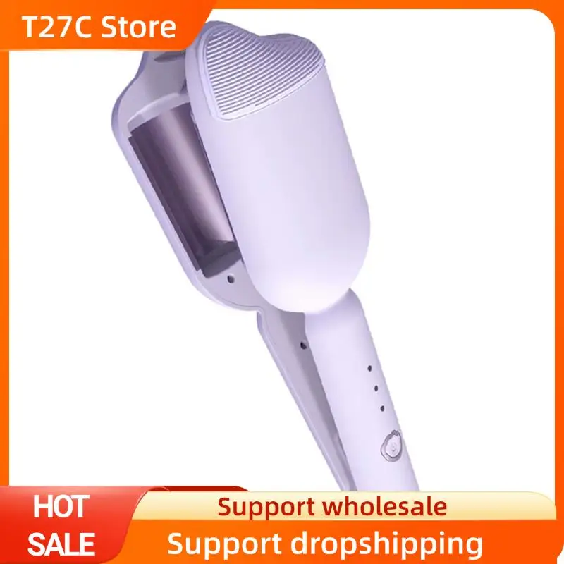 T27C Negative Hair Straightener 36Mm Egg-Shaped Curling Iron Electric Hair Curler 36Mm Large US Plug
