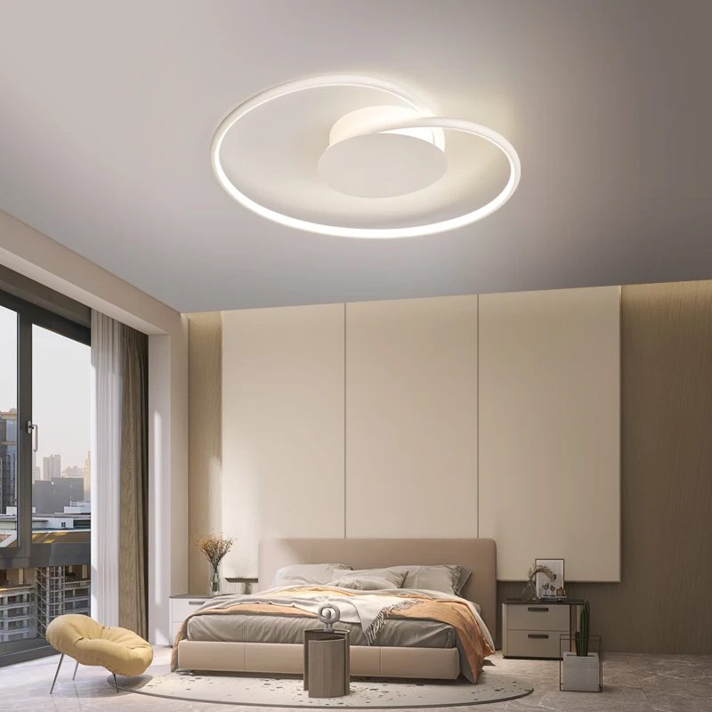 Nordic Minimalist Ceiling Light - Heart Shaped LED for Bedroom, Warm White Surface Mounted Ambient Lamp