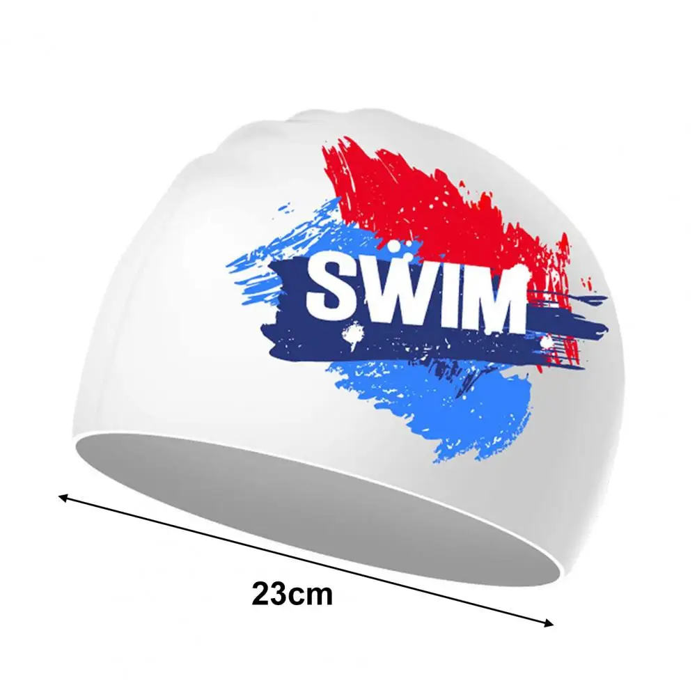 Swim Pool Hats Practical Comfortable Swimming Hat Water-Resistant Stretchy Swimming Sports Hat for Women