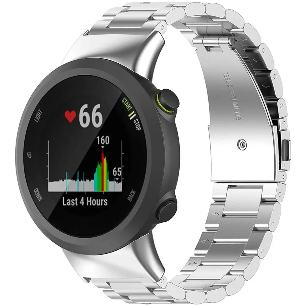 

xDfind Three Beads Quick Release Metal Watch Band For Garmin Forerunner 45/45S/Swim2 Accessories