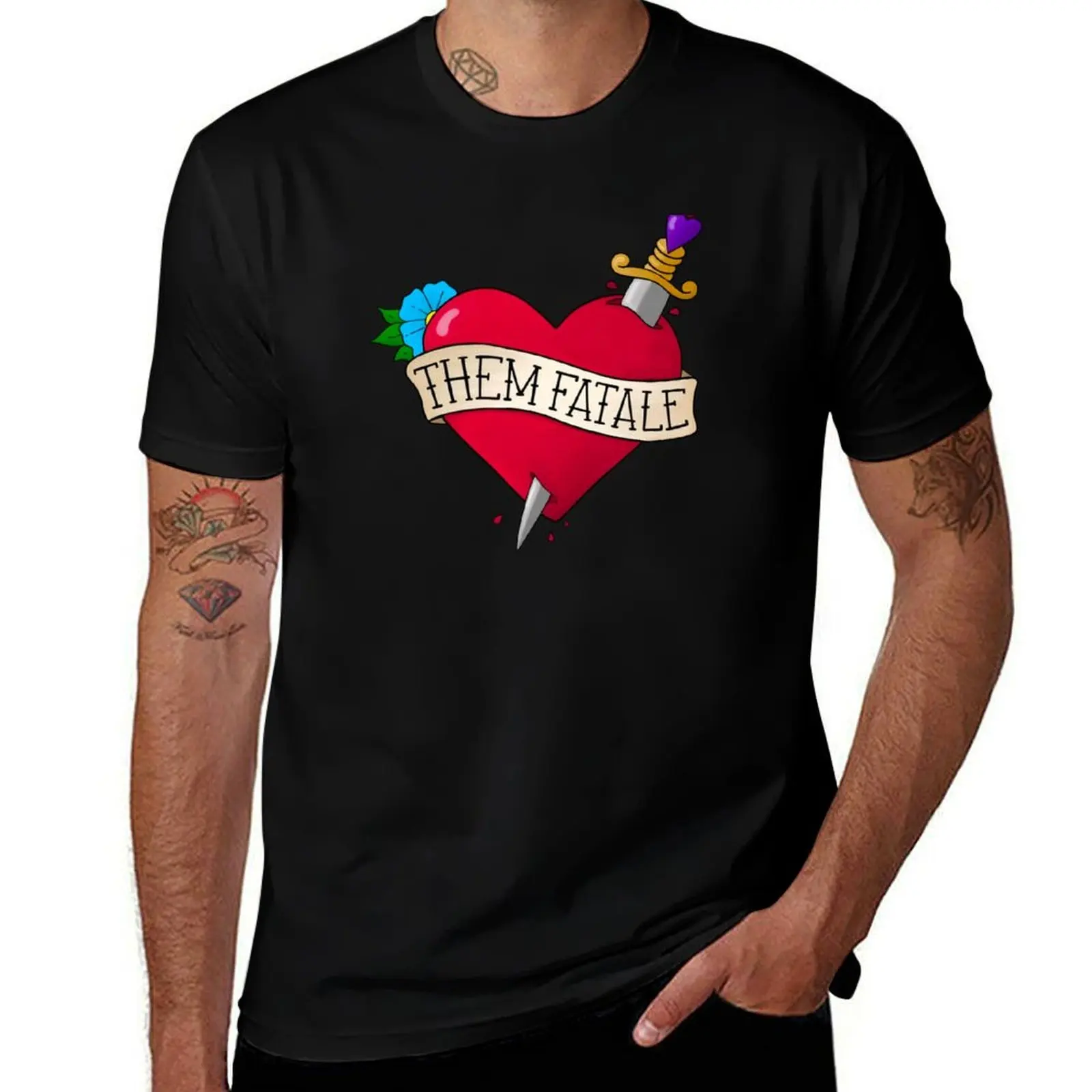 Them Fatale T-Shirt Large Size Basic Casual T-Shirt