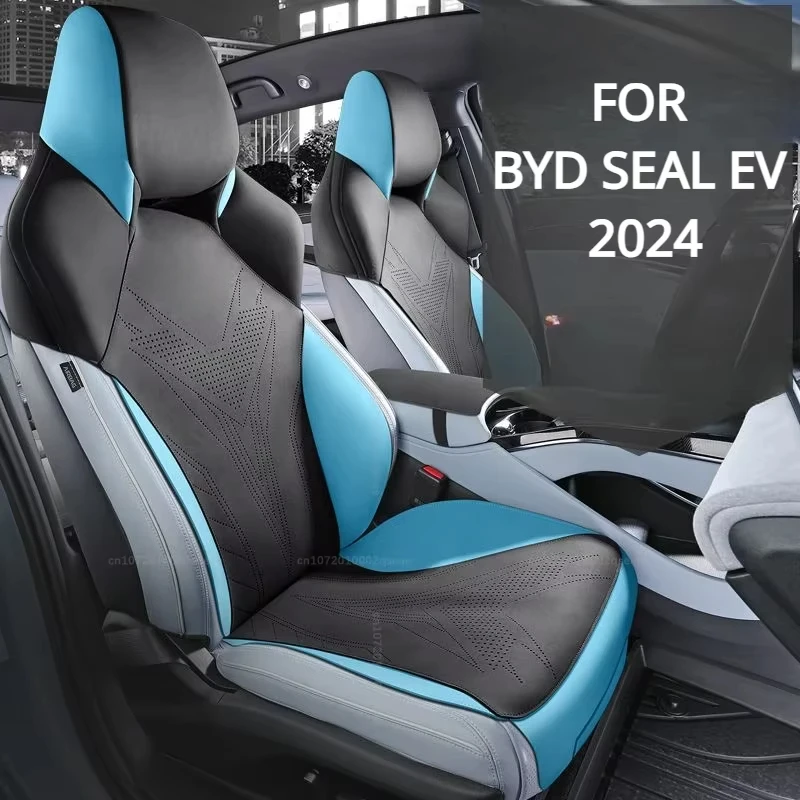 

New suede Car Seat cover for BYD seal EV 2024 Breathable Comfortable Four Seasons Universal Auto Full Seats cushion