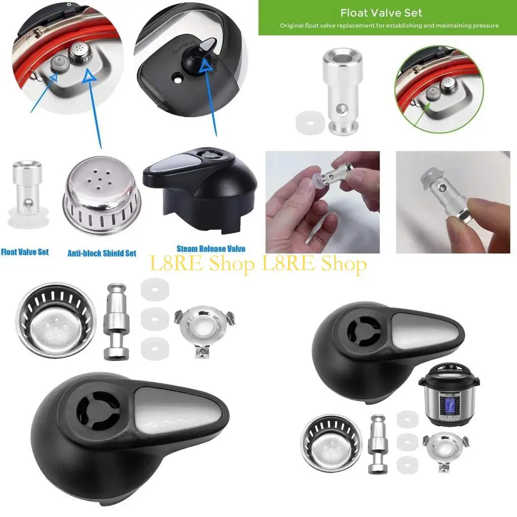 L8RE Steam Release Handle Valves Float Penggantian untuk Mini 3QT 5QT 6QT IP-Lux50 IP-Lux60 Pressure Cooker Accessories