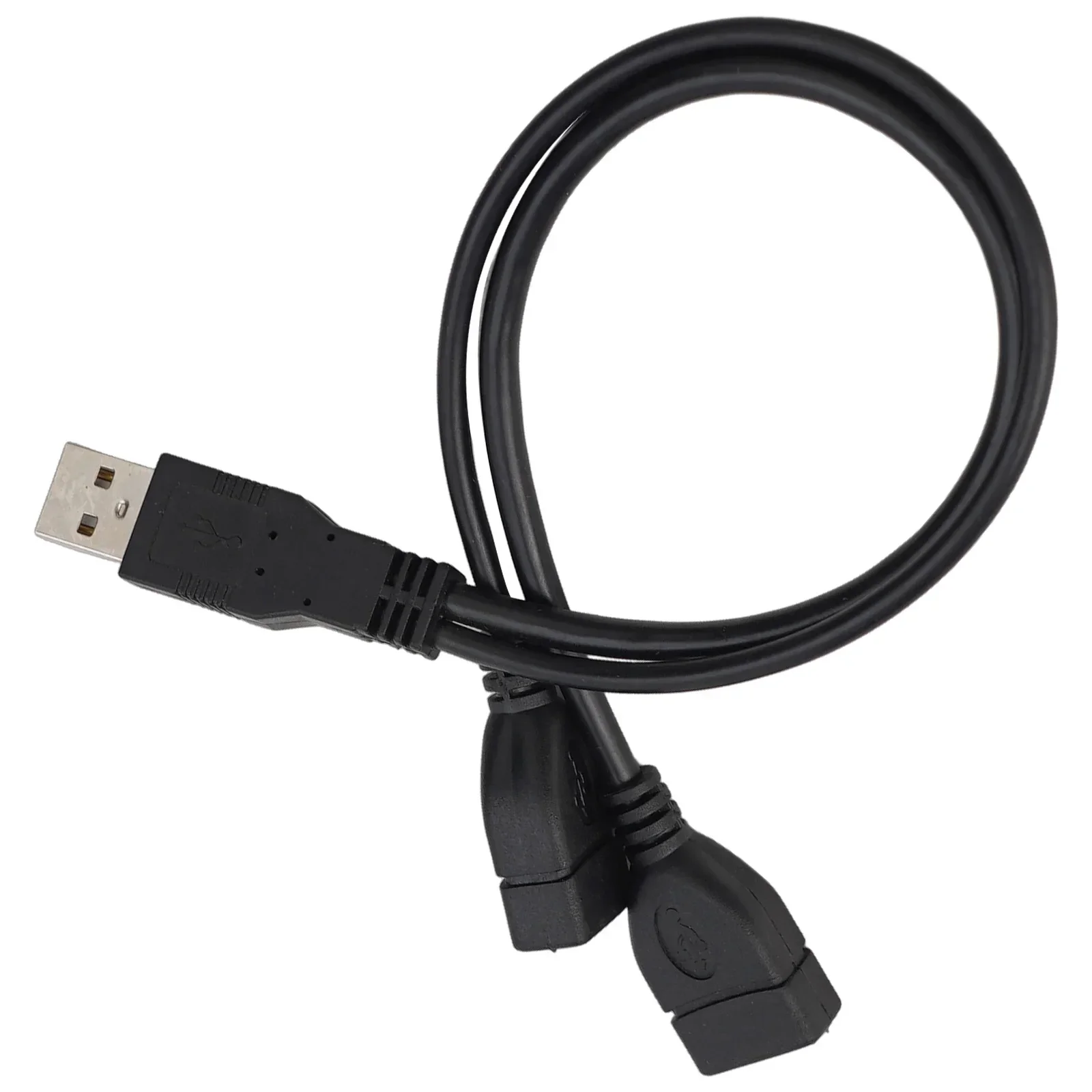 Quick Installation USB 2 0 A Male to Dual USB Male Y Splitter Hub Power Cord Adapter Cable New and Performance Tested