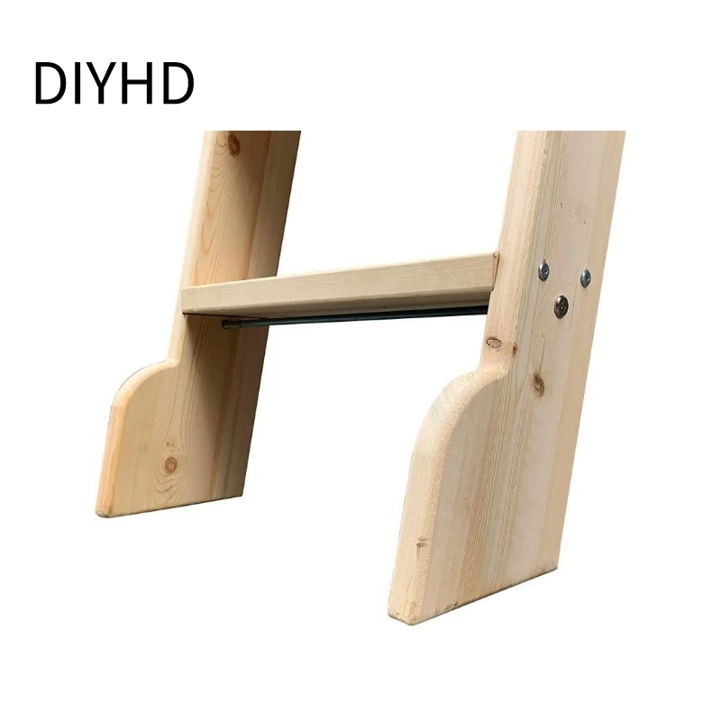 Imagem -04 - Diyhd 87 96 Inacabado Rolling Biblioteca Step Madeira Escada com Glab Handle Nenhum Hardware Deslizante