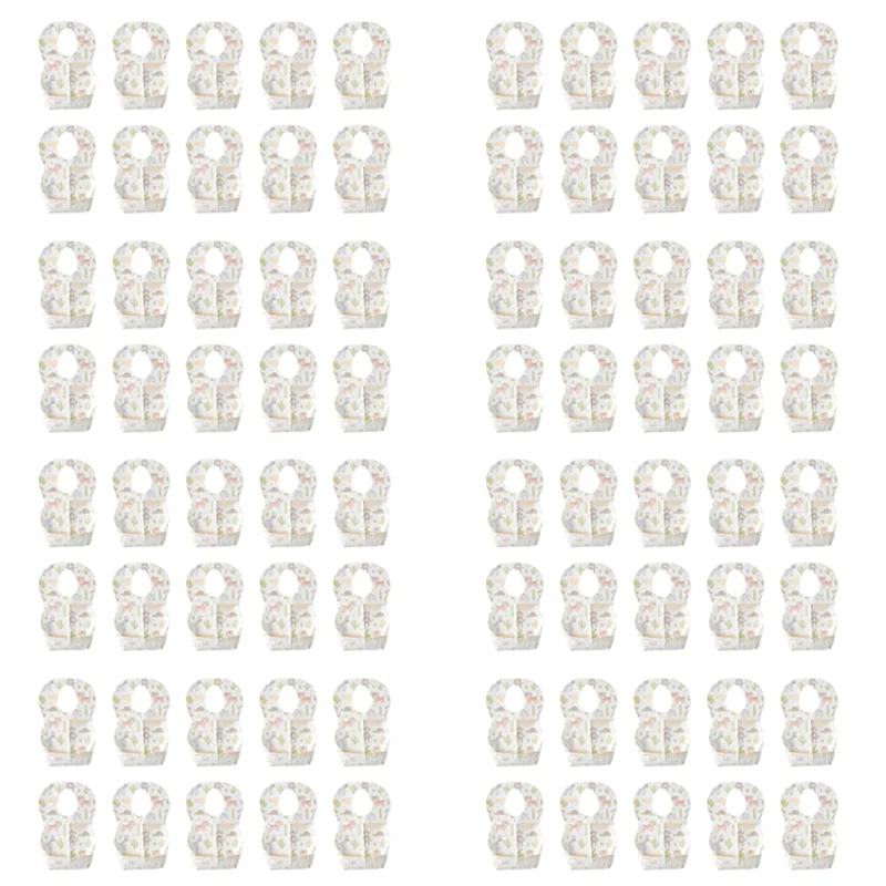 

80 Pcs Baby Disposable Bibs Non-Woven Fabric Baby Toddler Bibs Feeding Saliva Apron Paper Bibs Portable Bibs