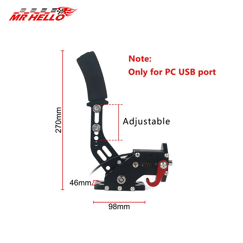 14Bit PC USB Handbrake SIM for Racing Games G27/G29 T500 FANATECOSW DIRT RALLY With Fixed Bracket