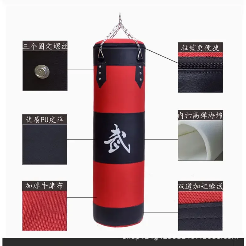 

Hanging Sandbag Adults Children Workout Punching Bags Gym Exercise Heavy Boxing Kick Bag