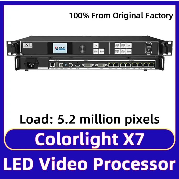 

Colorlight X7 Full Color RGB Module Rental Screen Video Wall Controller LED Display Screen Video Processor Supports SDI DVI HDMI