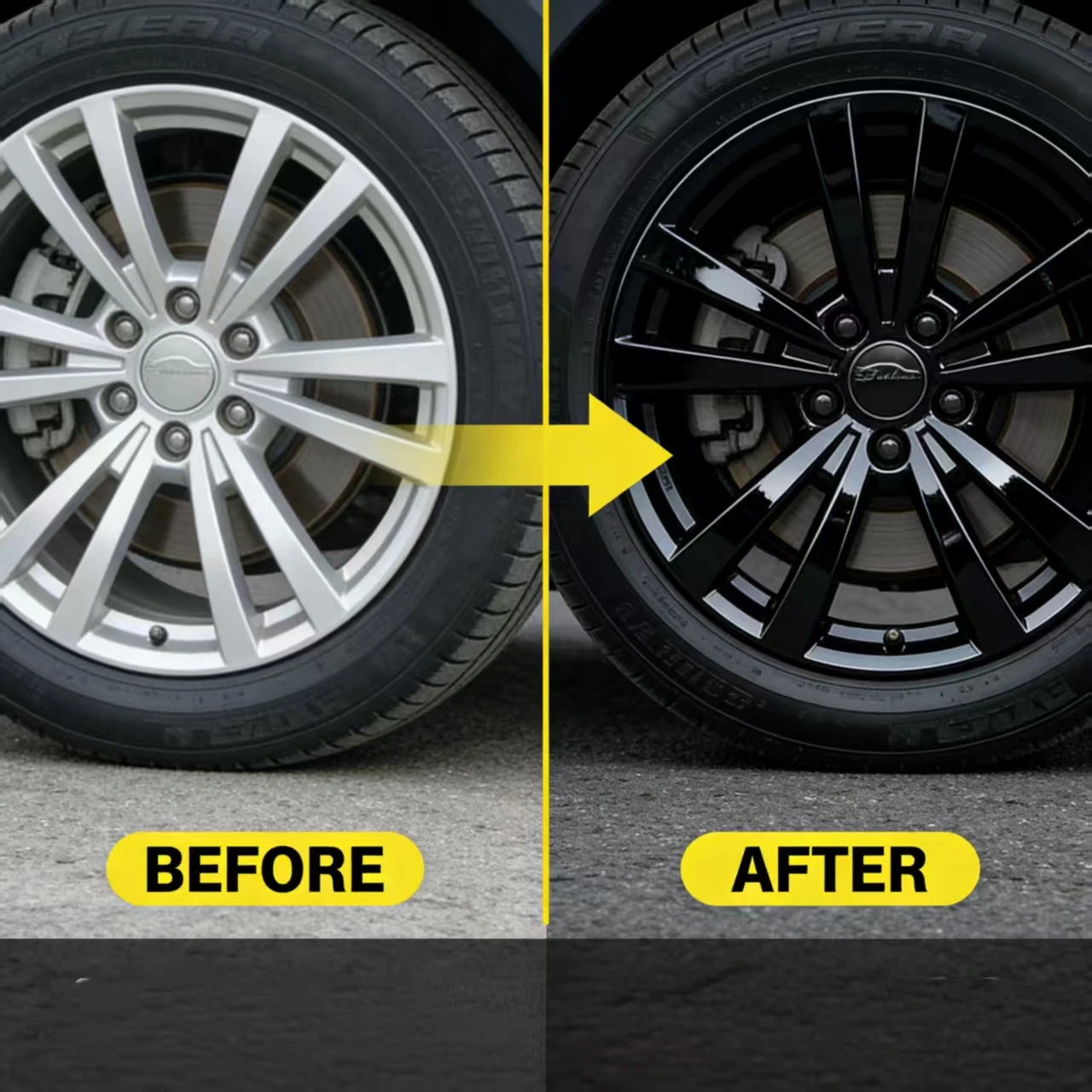 Facilawei Revêtement de cire pour pneus pour BNM – Revêtement de protection des pneus de voiture 150ML, Brillance longue durée et Soins des pneus durables, Pro des pneus de véhicule