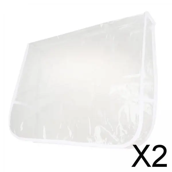 

2x прозрачная защита спинки стула для станций для укладки парикмахерских