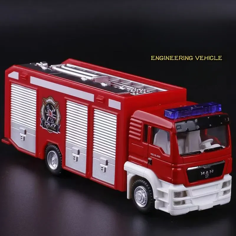 

Alloy Engineering vehicles high simulation man Fire truck Transport car toys children's educational toys