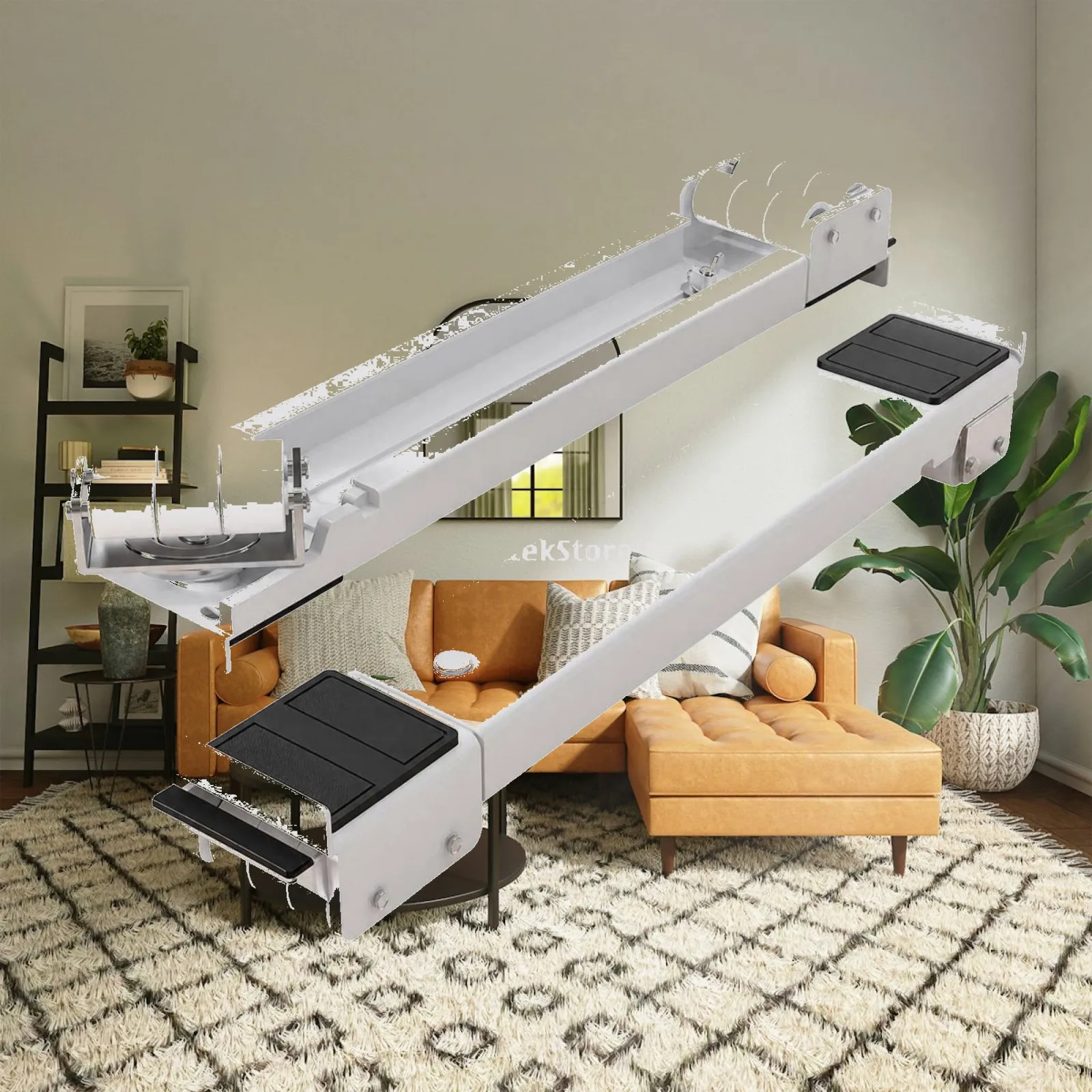 Washing Machine Base with Swivel Casters Movable Mobile Roller Base Appliance Stand Anti-Slip Hardware Sturdy for Laundry Room