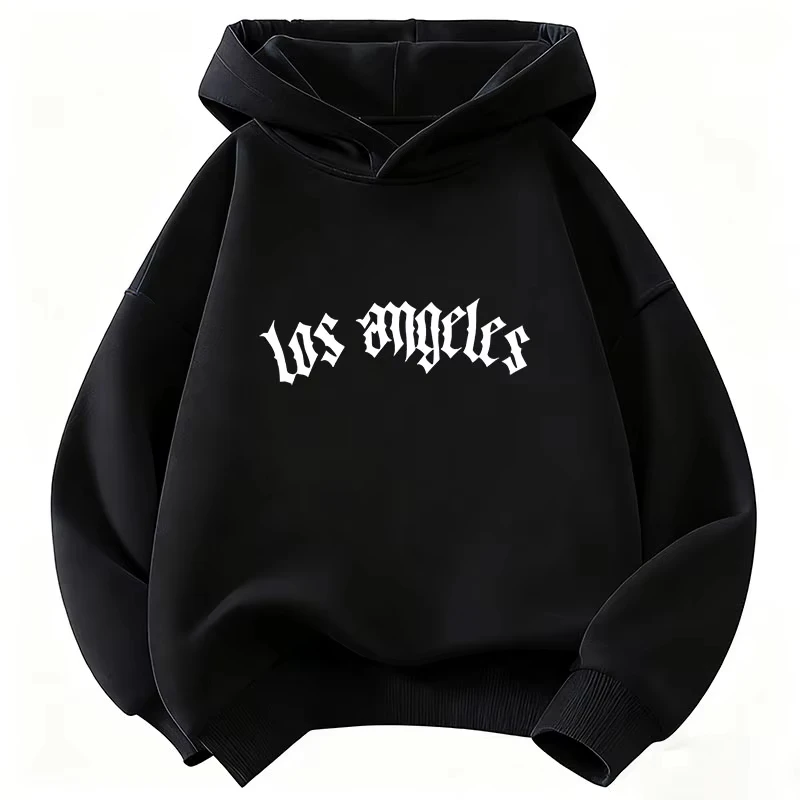 Fashion Los Angeles Letter Printed Hoodie Kids Children's Sweatshirt Hoody for Boys Girls Autumn Spring Casual Hoodies