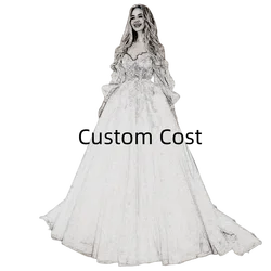 Vestido De Noiva Boho Lace Puffy Tulle Wedding Dresses Bridal Gowns