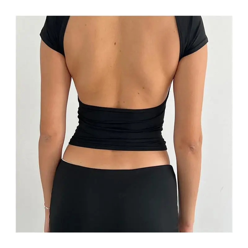 TiulZial Y2K Women's Bal Long Sve Crop T-irt Casual Fit 3D Printed Cool Feeling Thin Spring Autumn Top