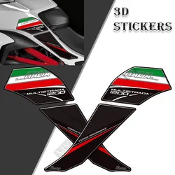 For Ducati MULTISTRADA 1200 S 1200S 3D Motorcycle Decals Gas Fuel Oil Tank Pad Knee Protector Stickers Kit