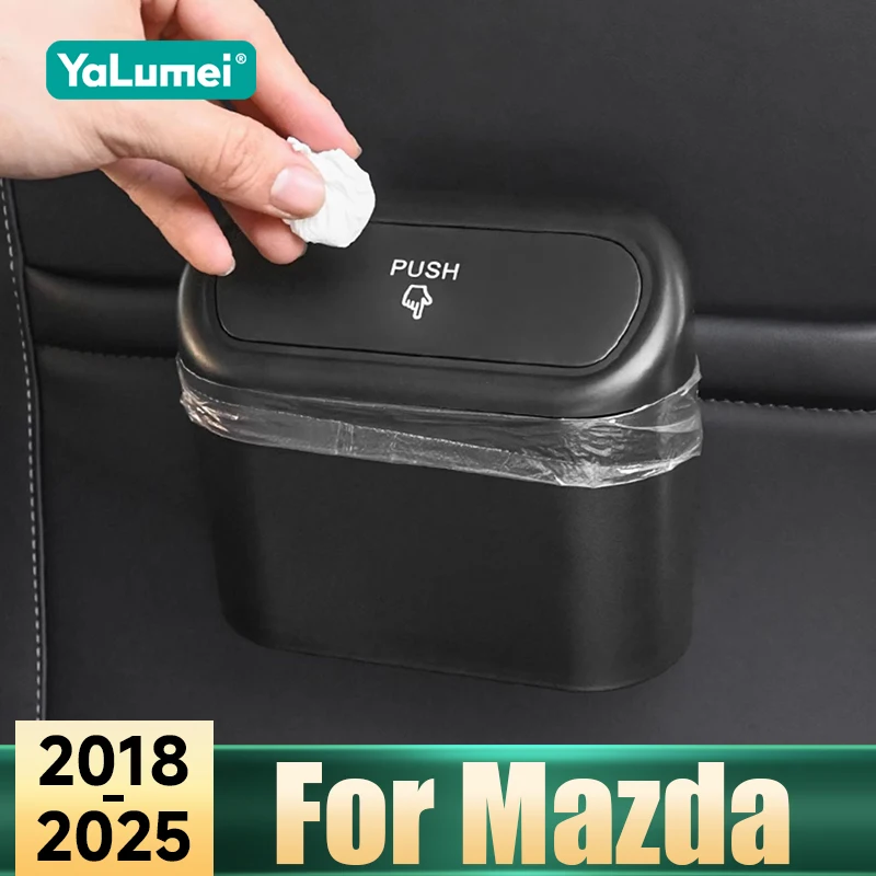 Für Mazda 3 BP CX5 CX30 CX50 CX60 CX80 CX90 MX30 MX5 BT50 2018-2020 2021 2022 2023 2024 2025 ABS Auto Drücken Typ Mülleimer