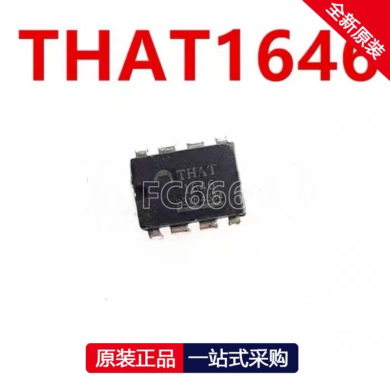 1PCS THAT1646 DIP-8 AT29C512-90JU PLCC-32 TPS65991AD QFN-32 SIA432DJ-T1-GE3 QFN-6 NJM4556AM DMP-8 IC chipset