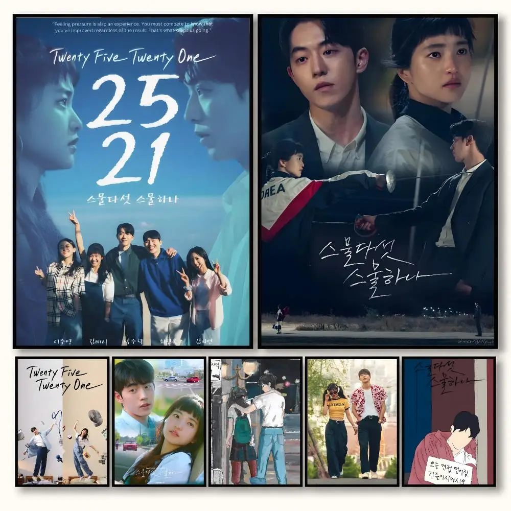 Twenty-five, Twenty-one Korean Romance Drama Series Art Poster Decorative art prints for the home, holiday gifts, unframed