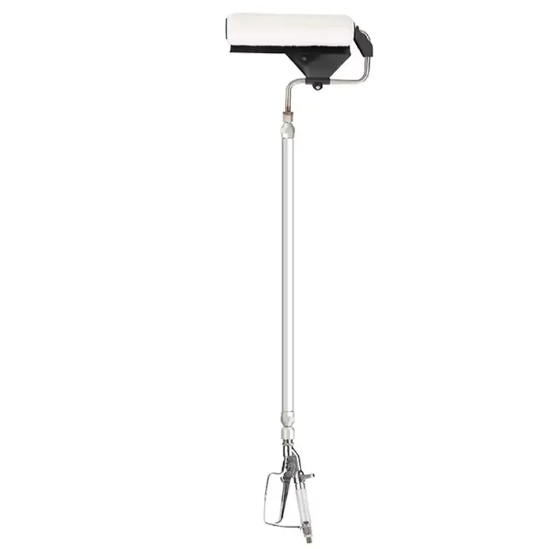 Long Handle Paint Roller with Spray Gun Attachment for Airless Sprayer Professional Wall Ceiling Coating Tool Kit Efficient