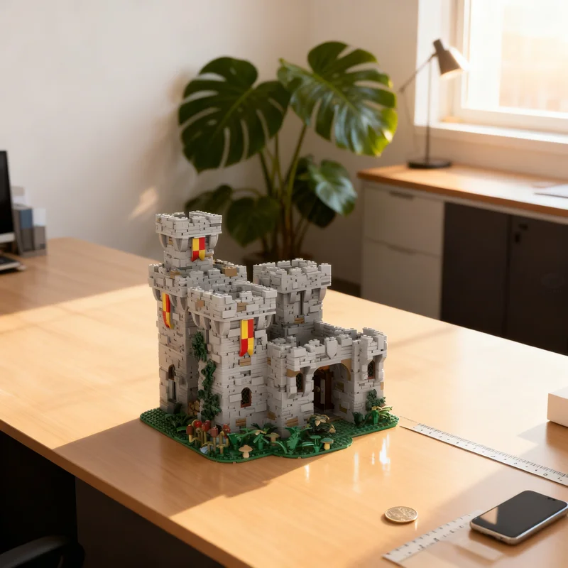 

Набор строительных блоков MOC «Средневековый замок», 4817 деталей, DIY подарок, креативный коллекционный декор, премиум-класс, для взрослых и детей, для дома и офиса